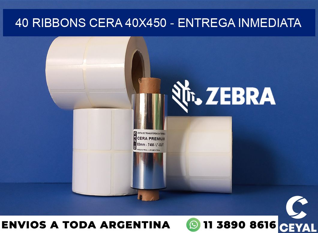 40 Ribbons cera 40x450 - Entrega inmediata