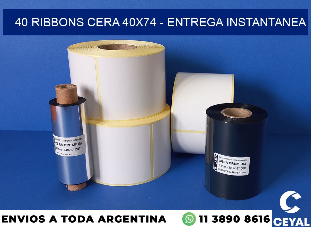 40 Ribbons cera 40×74 – entrega instantanea