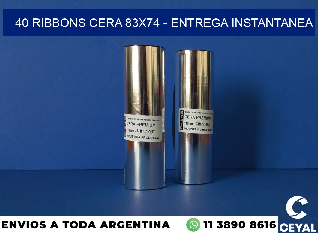 40 Ribbons cera 83×74 – entrega instantanea