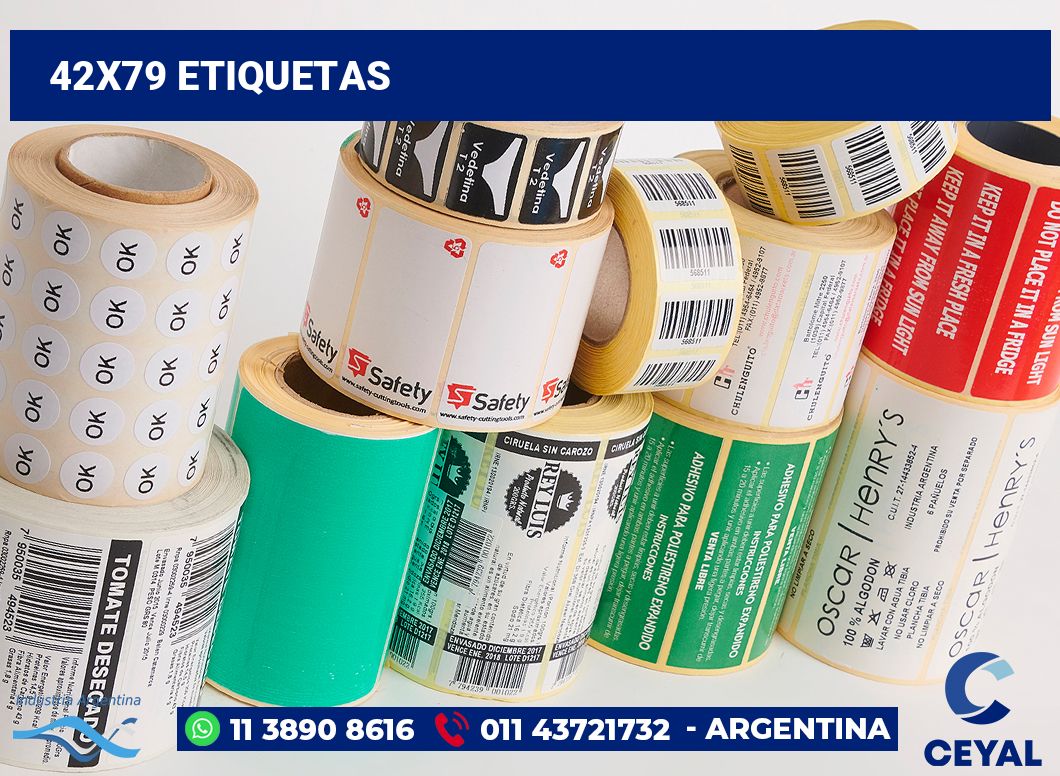 42x79 Etiquetas