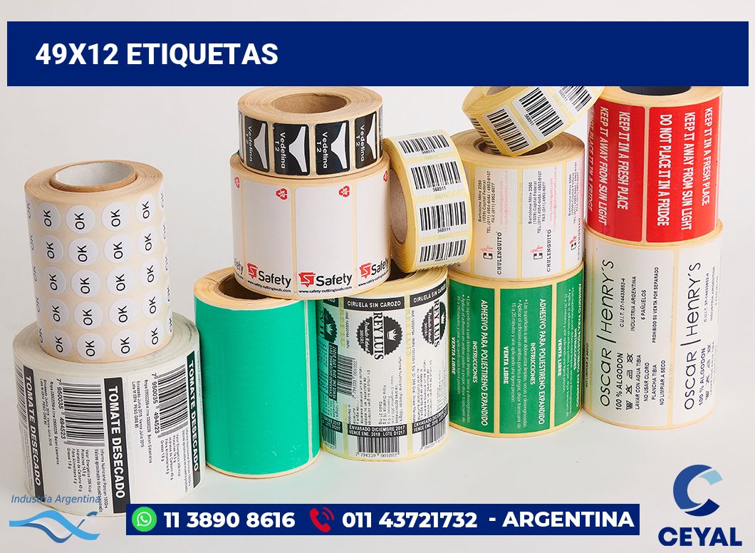 49x12 Etiquetas