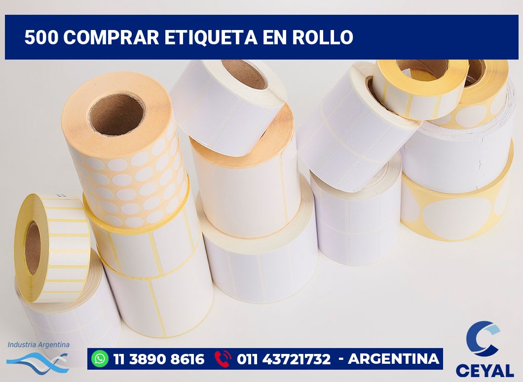 500 Comprar etiqueta en rollo