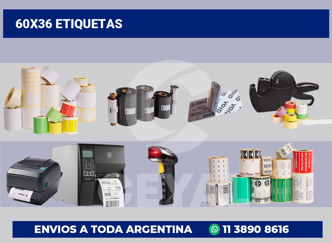 60×36 Etiquetas