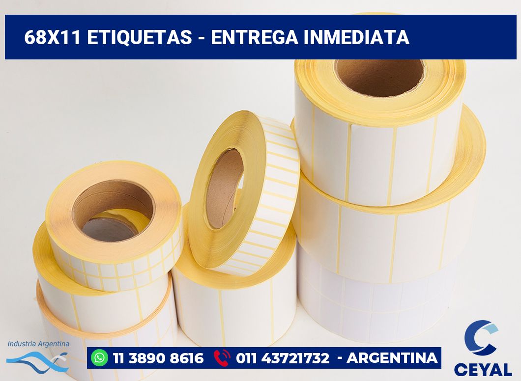 68x11 Etiquetas