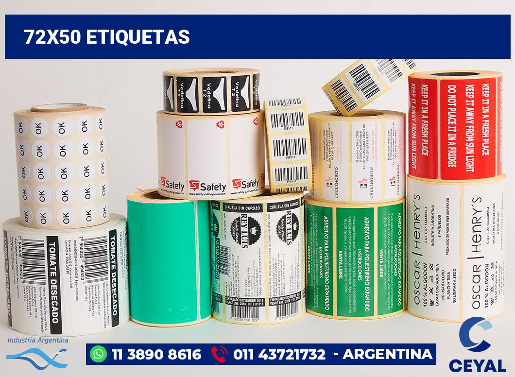 72x50 Etiquetas