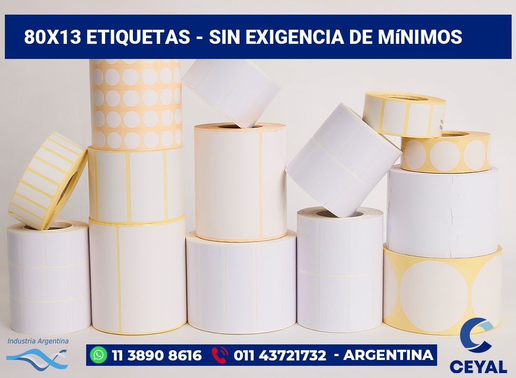 80x13 Etiquetas