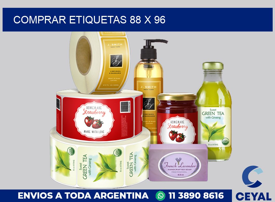 Comprar etiquetas 88 x 96