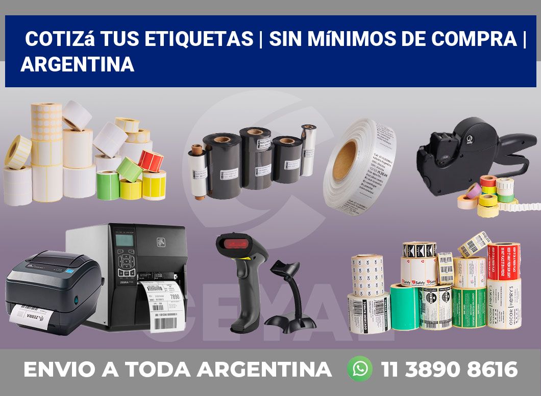 Cotizá tus etiquetas | Sin mínimos de compra | Argentina
