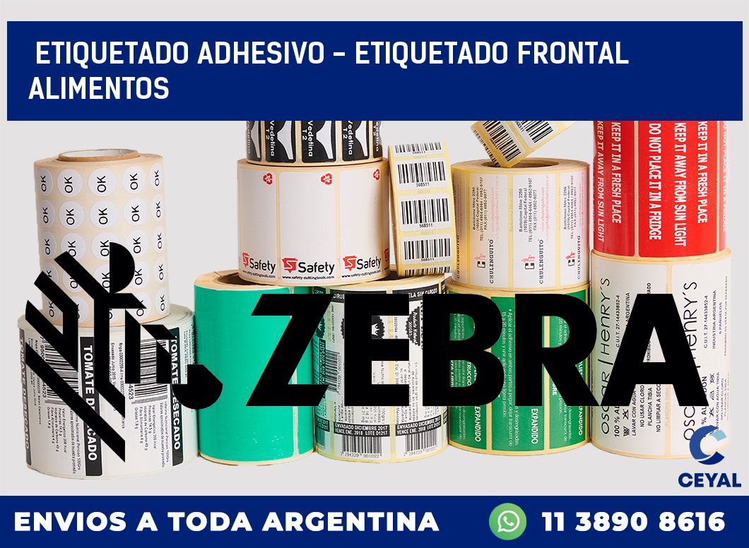 Etiquetado adhesivo – etiquetado frontal alimentos
