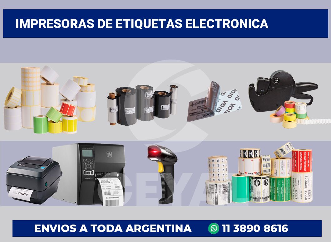 Impresoras de etiquetas electronica