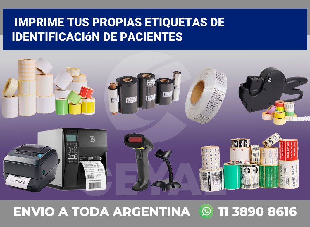 Imprime tus Propias Etiquetas de Identificación de Pacientes