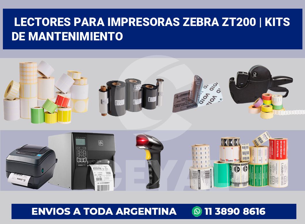 Lectores para impresoras Zebra ZT200 | Kits de mantenimiento