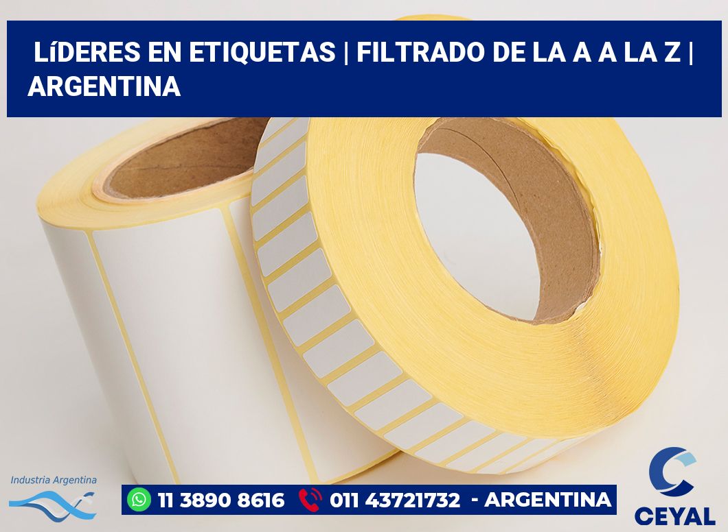 Líderes en etiquetas | Filtrado de la A a la Z | Argentina
