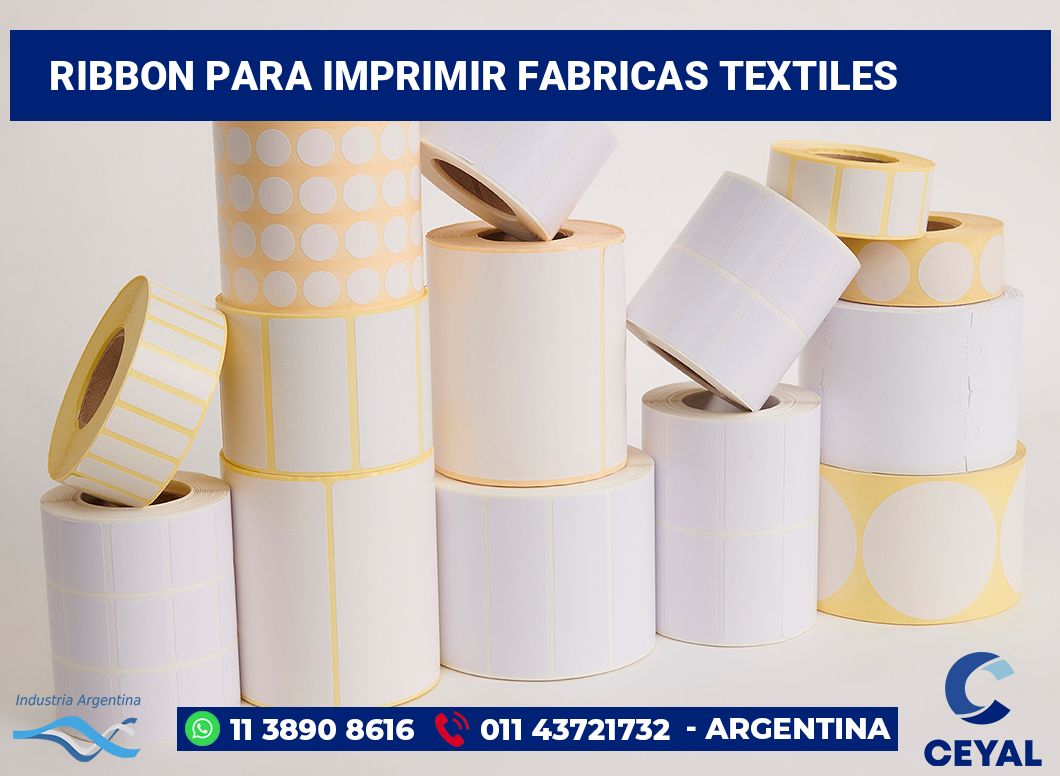 Ribbon para imprimir fabricas textiles