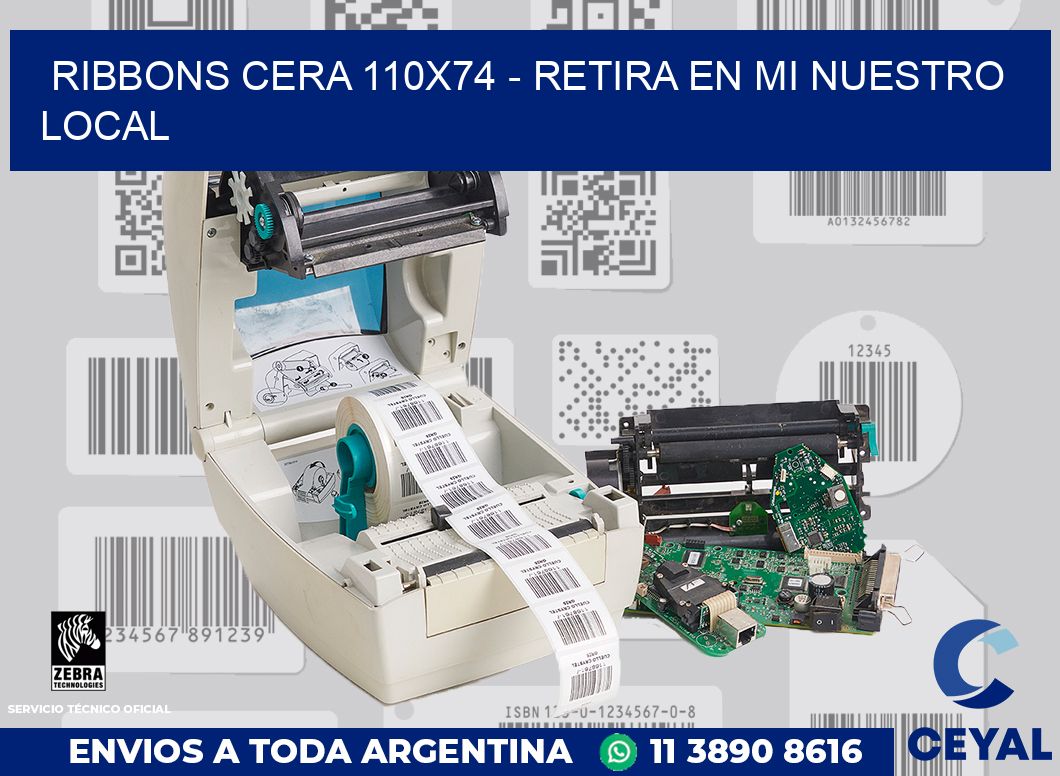 Ribbons cera 110x74 - retira en mi nuestro local