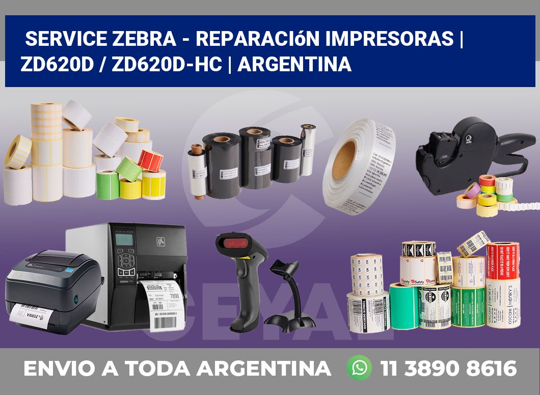 Service Zebra – Reparación impresoras | ZD620d / ZD620d‑HC | Argentina