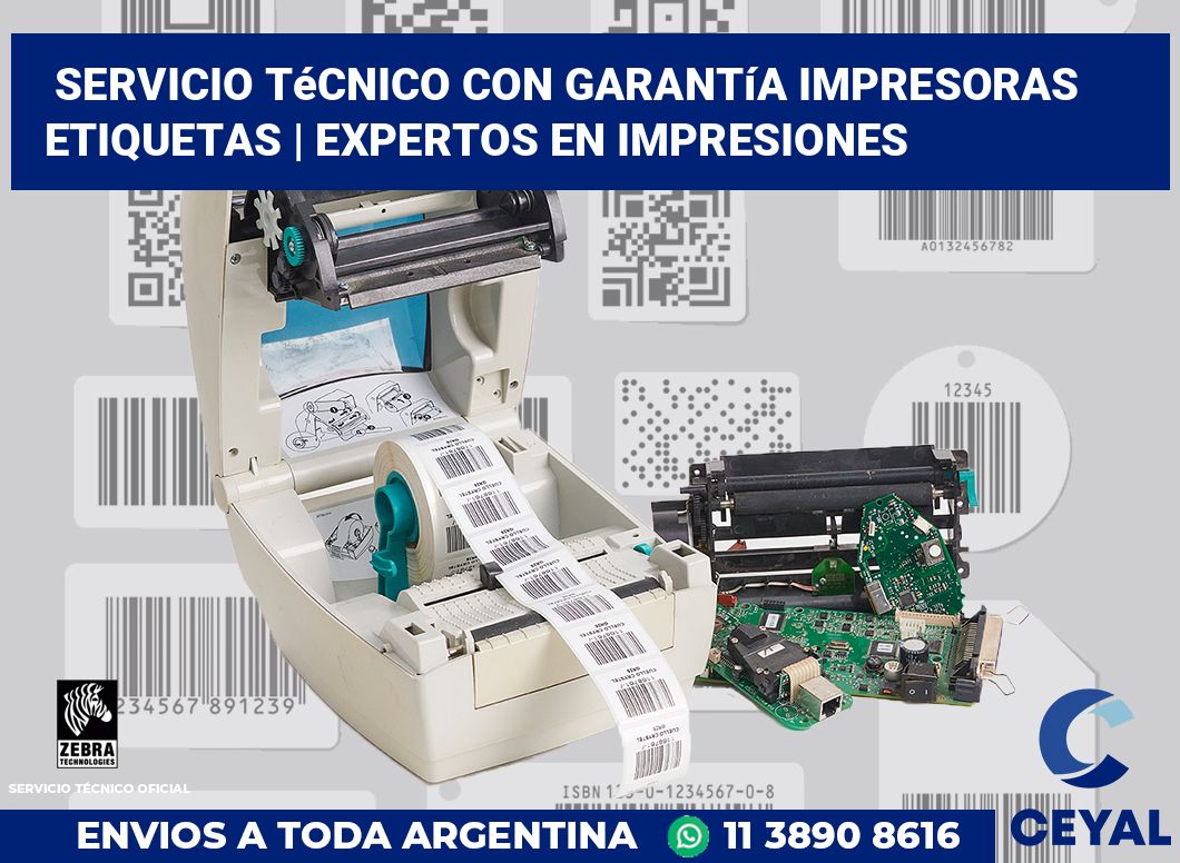 Servicio técnico con garantía impresoras etiquetas | Expertos en impresiones