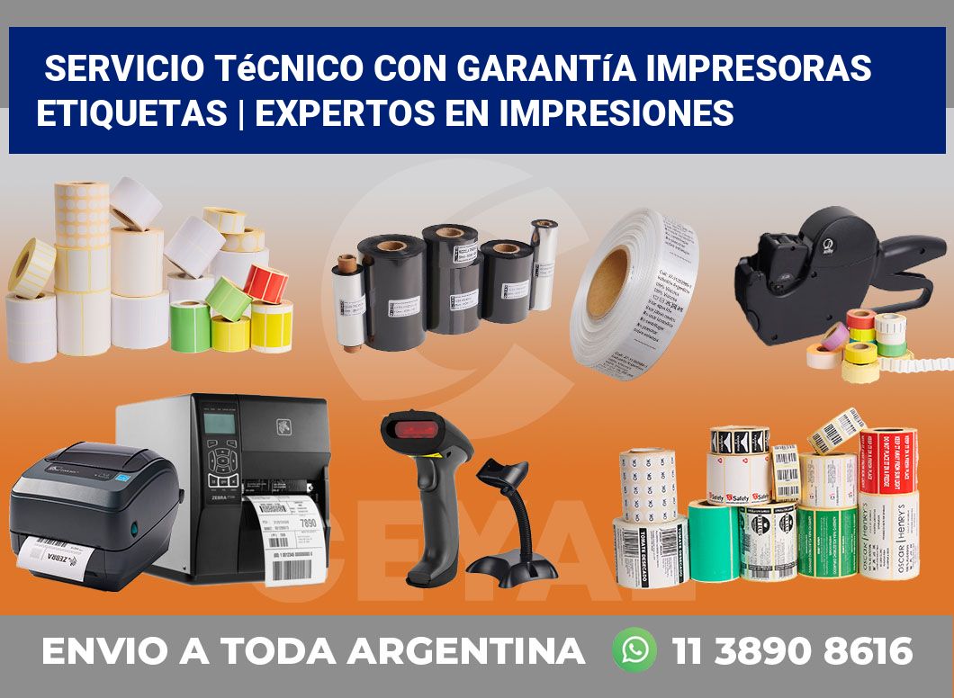 Servicio técnico con garantía impresoras etiquetas | Expertos en impresiones