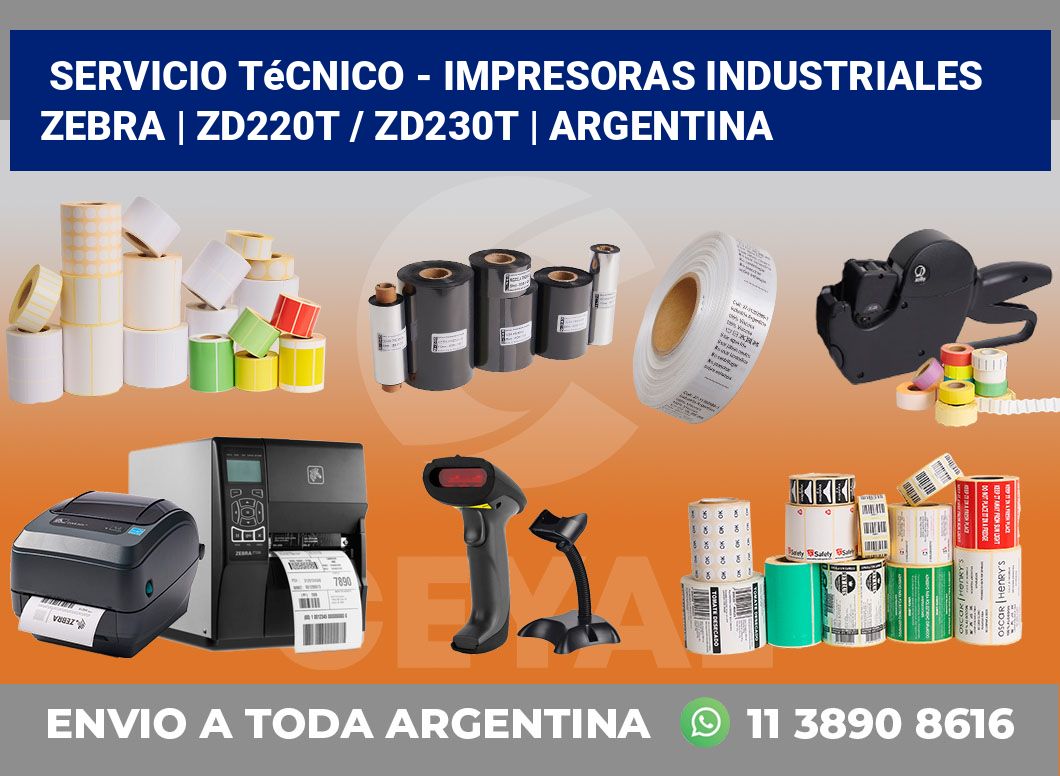 Servicio técnico – impresoras industriales Zebra | ZD220t / ZD230t | Argentina