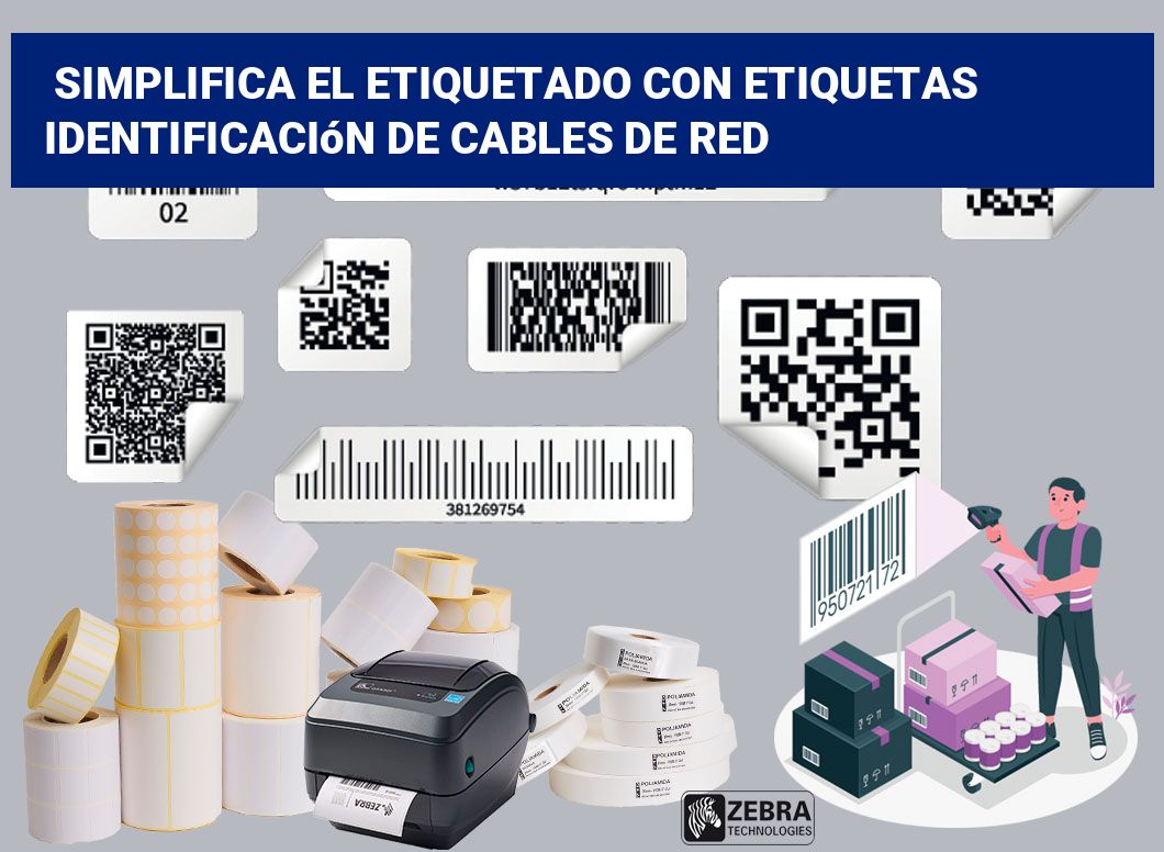 Simplifica el Etiquetado con Etiquetas Identificación de Cables de Red
