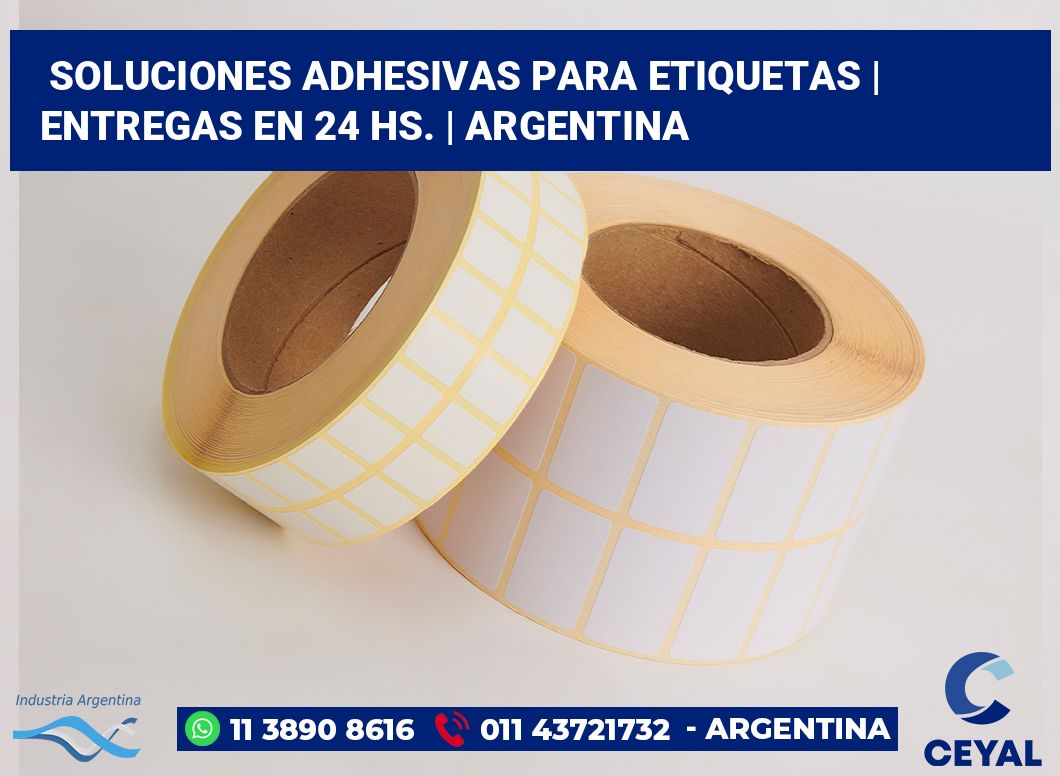 Soluciones adhesivas para etiquetas | Entregas en 24 hs. | Argentina