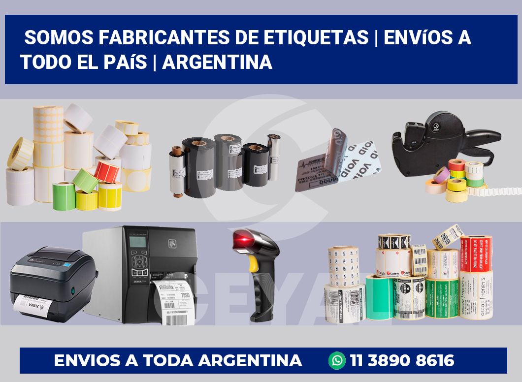 Somos fabricantes de etiquetas | Envíos a todo el país | Argentina
