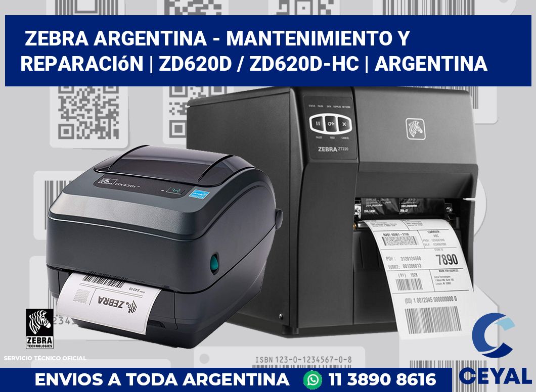 Zebra argentina - Mantenimiento y reparación | ZD620d / ZD620d‑HC | Argentina