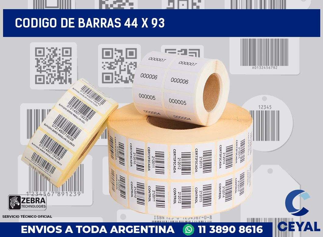 codigo de barras 44 x 93