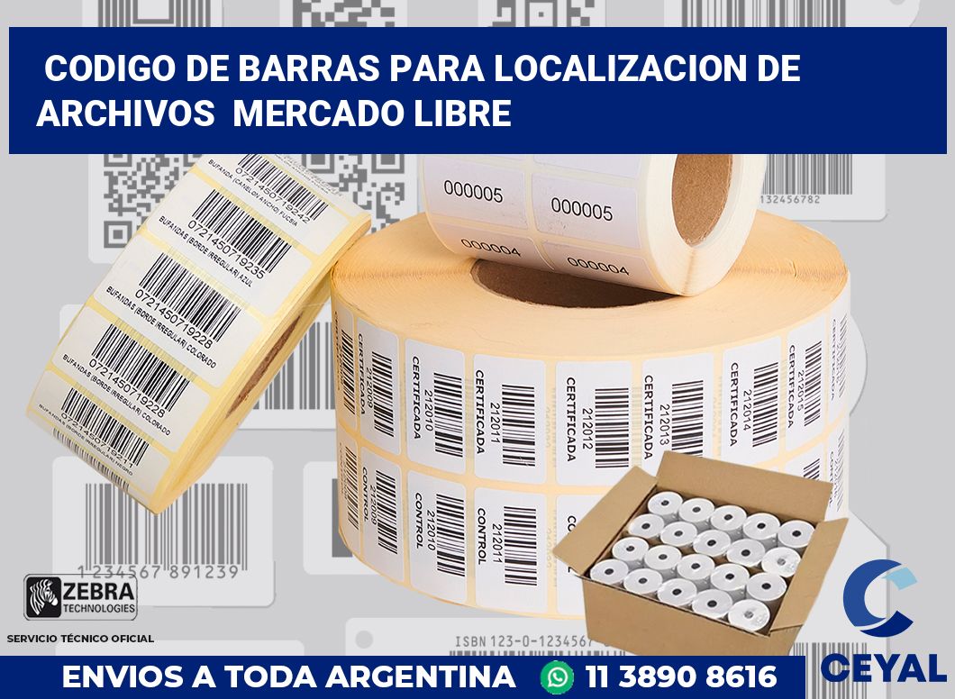 codigo de barras para localizacion de archivos  Mercado Libre