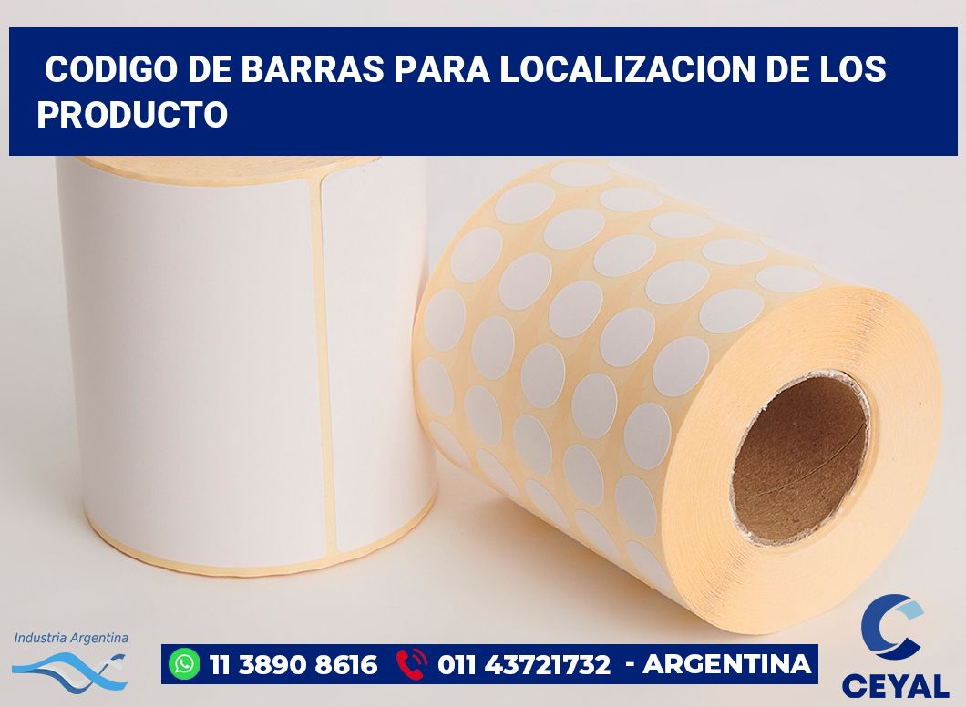 codigo de barras para localizacion de los producto