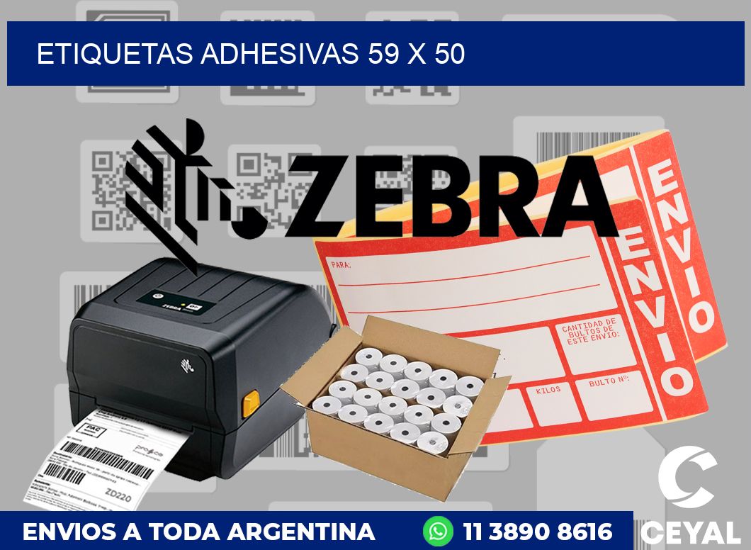 etiquetas adhesivas 59 x 50