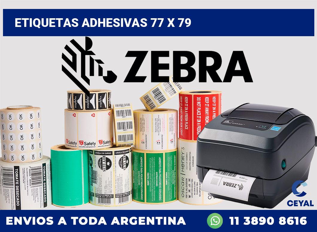 etiquetas adhesivas 77 x 79