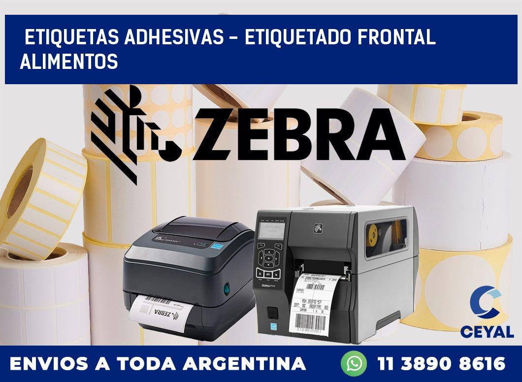 etiquetas adhesivas - etiquetado frontal alimentos