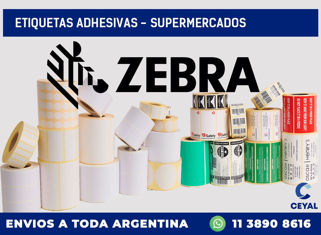 etiquetas adhesivas – supermercados