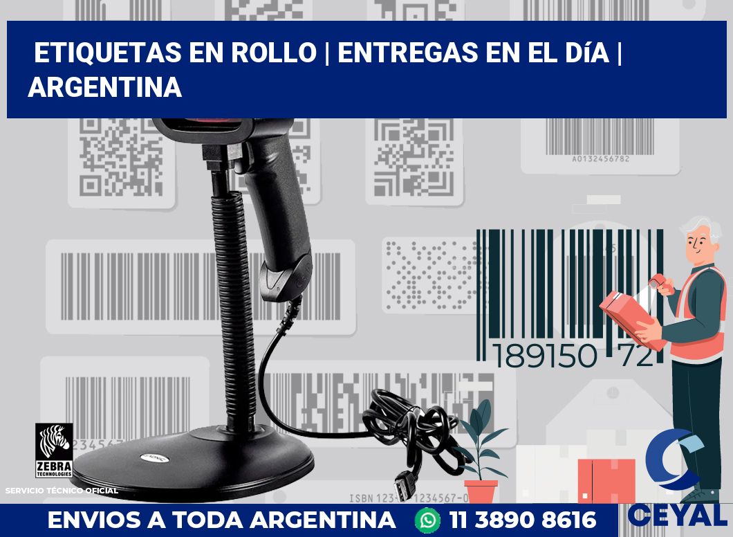 etiquetas en rollo | Entregas en el día | Argentina