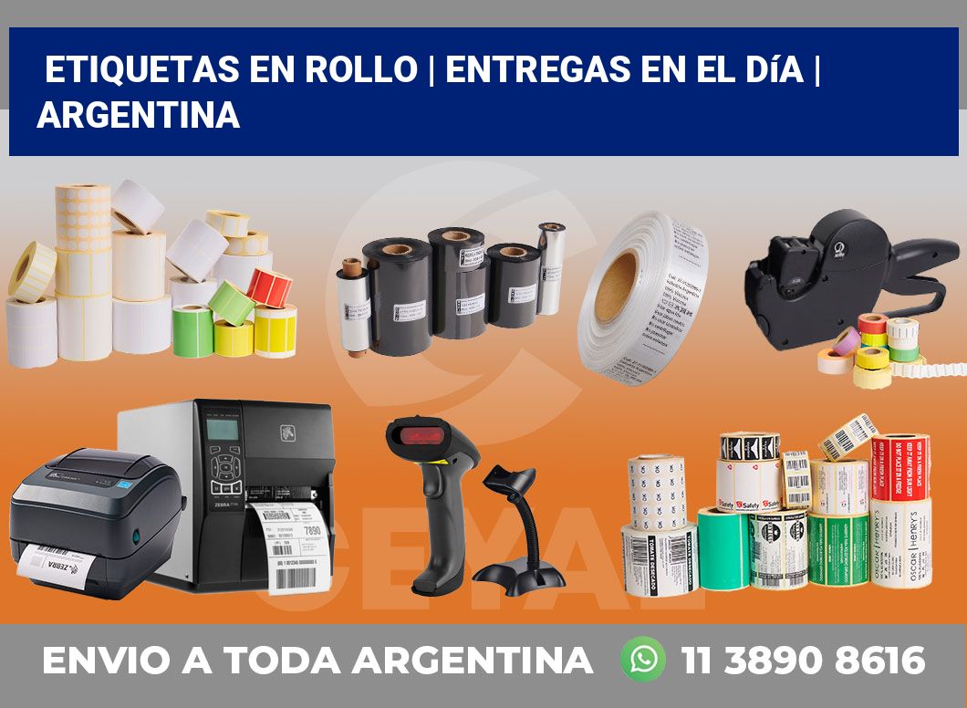 etiquetas en rollo | Entregas en el día | Argentina