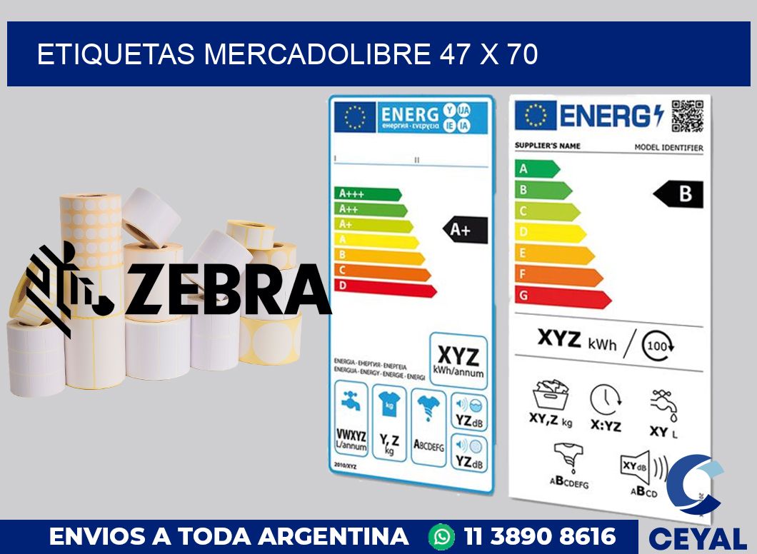 etiquetas mercadolibre 47 x 70