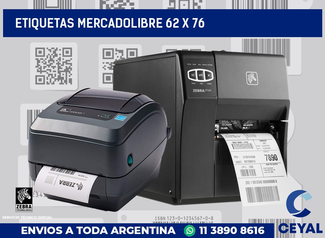 etiquetas mercadolibre 62 x 76