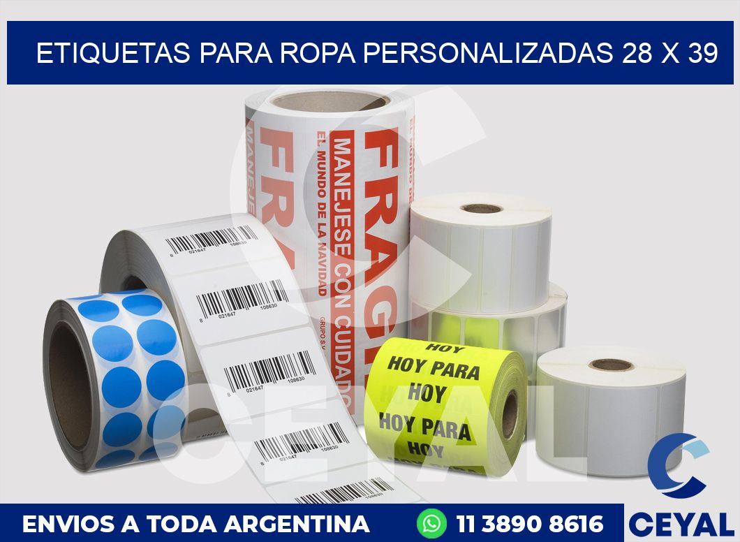 etiquetas para ropa personalizadas 28 x 39
