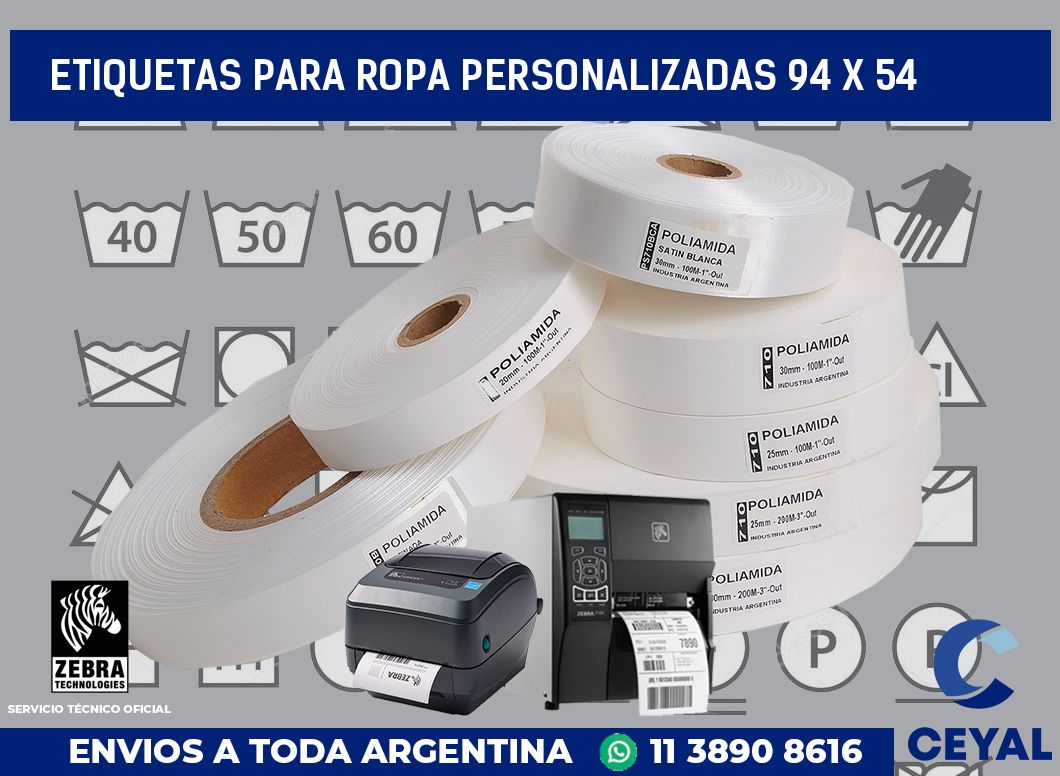 etiquetas para ropa personalizadas 94 x 54