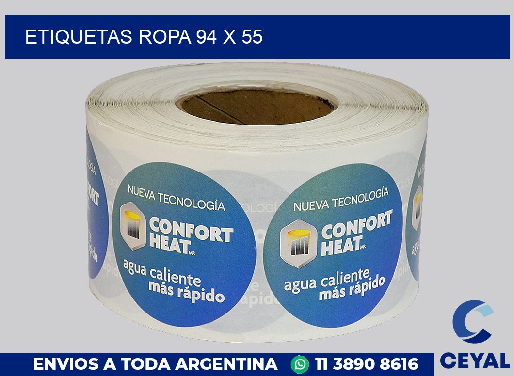 etiquetas ropa 94 x 55