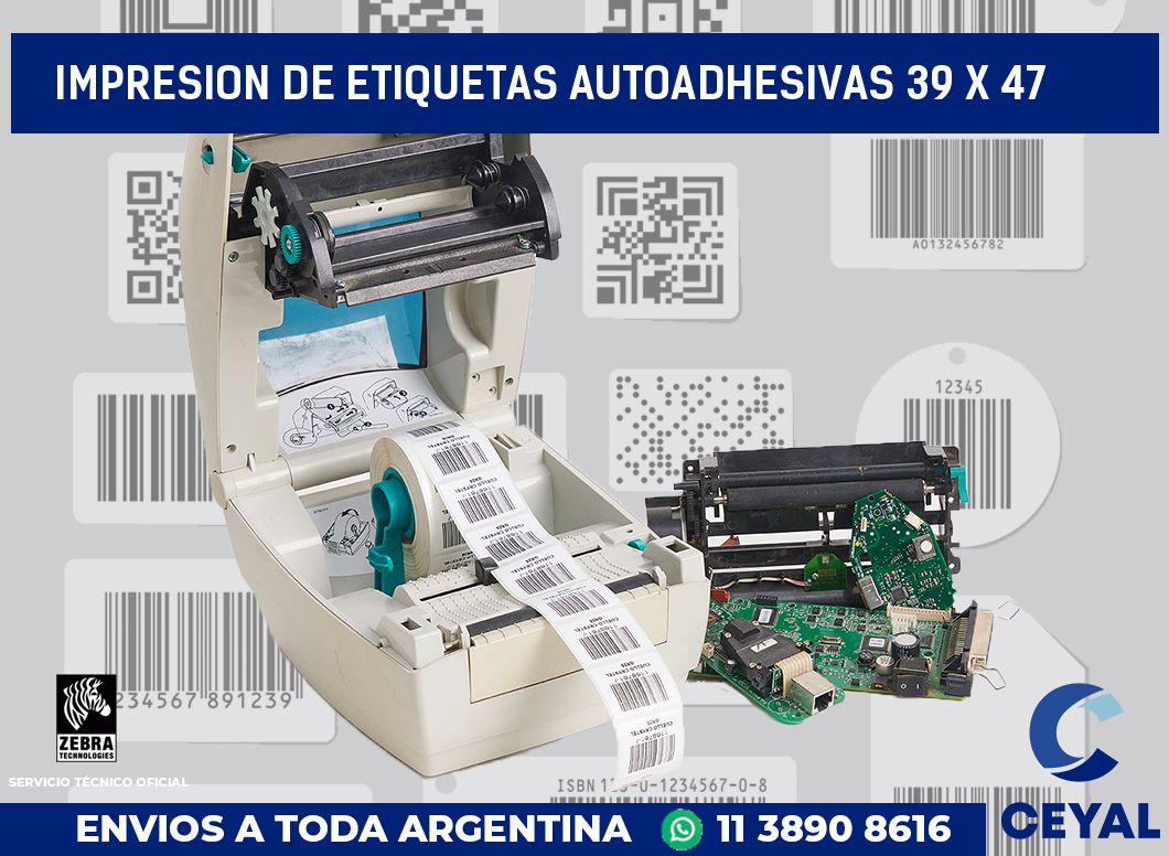 impresion de etiquetas autoadhesivas 39 x 47