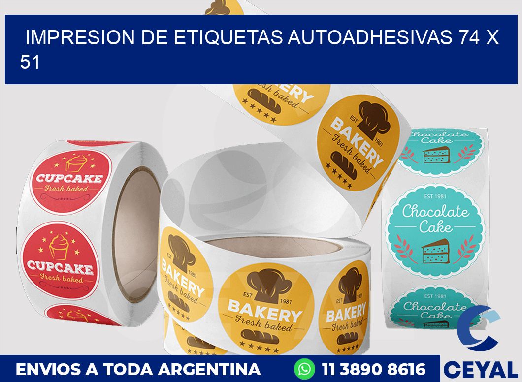 impresion de etiquetas autoadhesivas 74 x 51