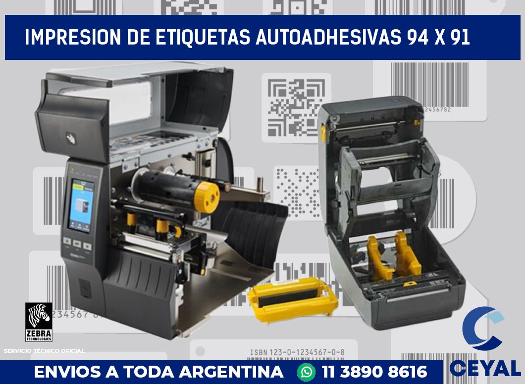 impresion de etiquetas autoadhesivas 94 x 91