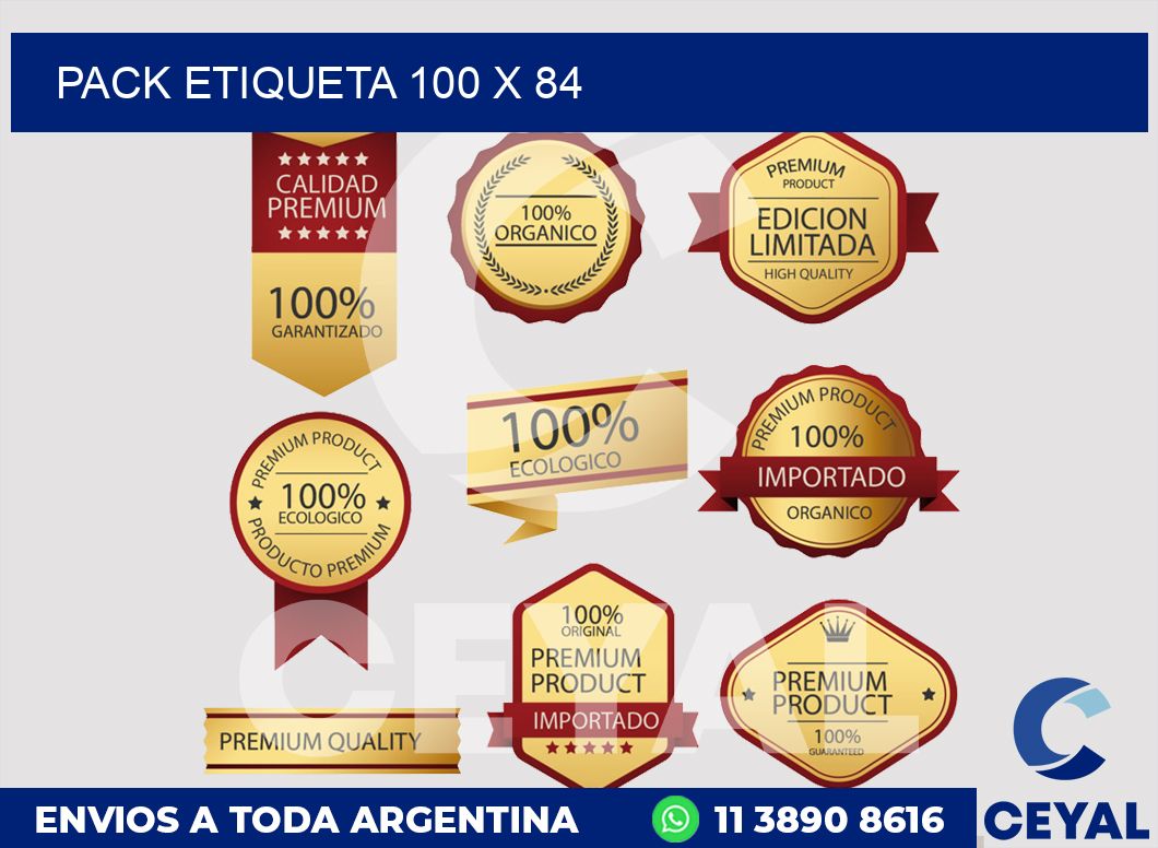 pack etiqueta 100 x 84