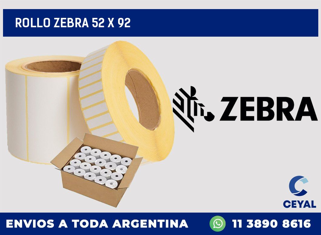 rollo zebra 52 x 92