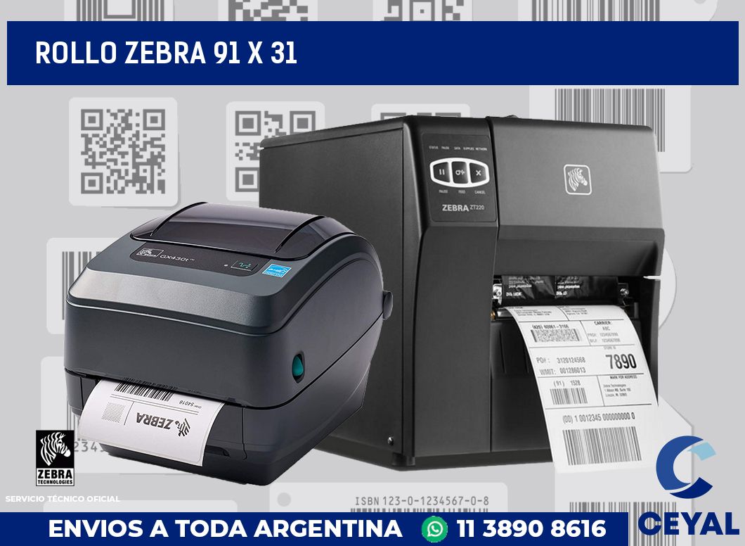 rollo zebra 91 x 31