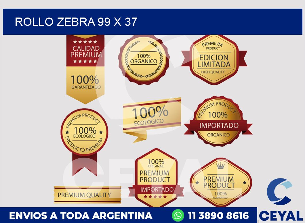 rollo zebra 99 x 37