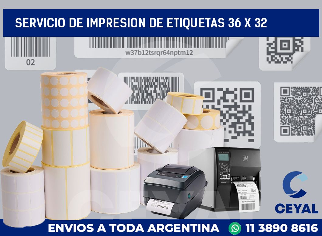servicio de impresion de etiquetas 36 x 32