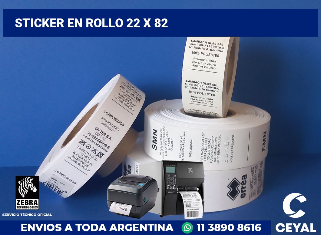 sticker en rollo 22 x 82